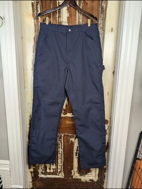 Red Kap Navy Work Pants 36x33 Utility Carpenter Chore Pants Workwear Blue Collar